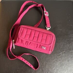 Small Lug Crossbody purse with Detachable Strap
